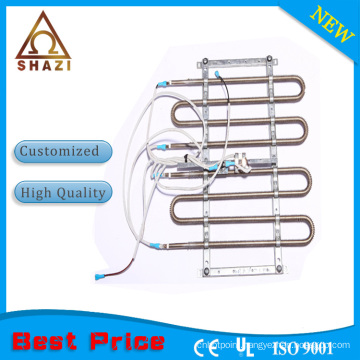 air conditioner heating elements with thermostat fin